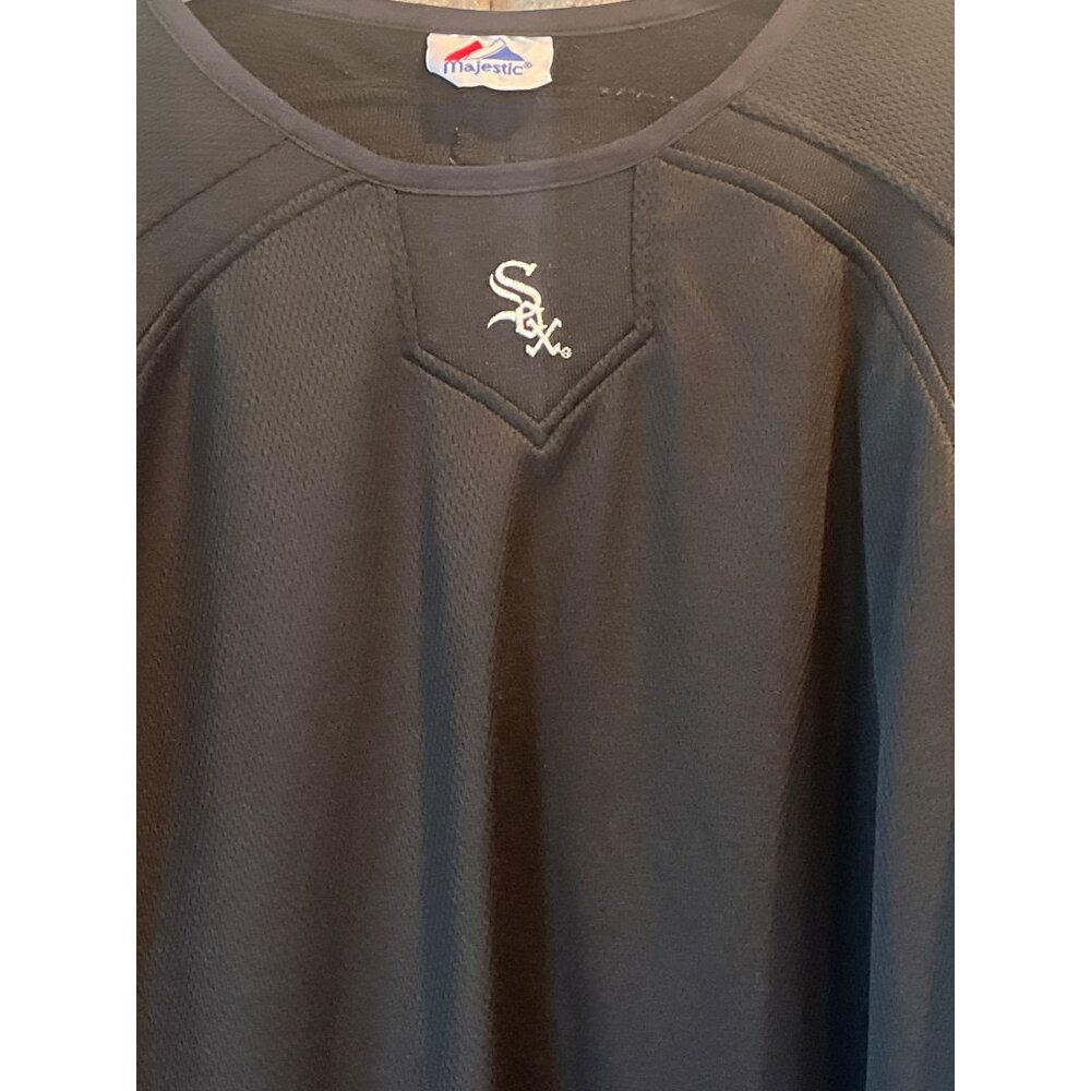 VIntage Majestic MLB Chicago White Sox Long Sleeve Pullover Jersey